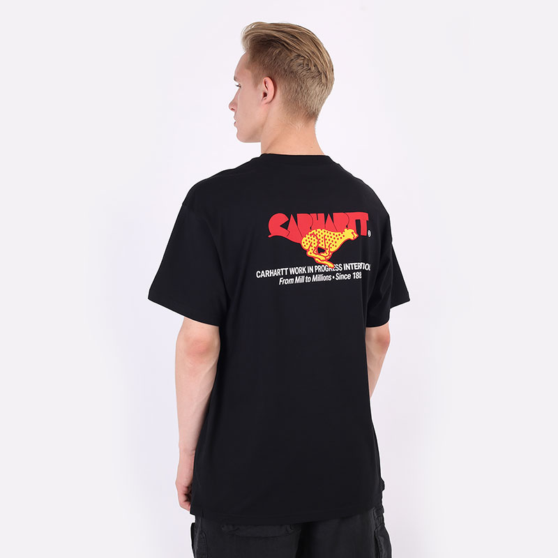мужская черная футболка Carhartt WIP S/S Runner T-Shirt I029934-black - цена, описание, фото 4